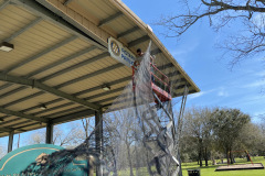 Commercial Bird Netting Project in Alvin, TX by Elite Wildlife Services
