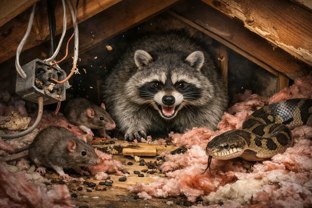 How Houston Homes End Up with Multiple Wildlife Infestations